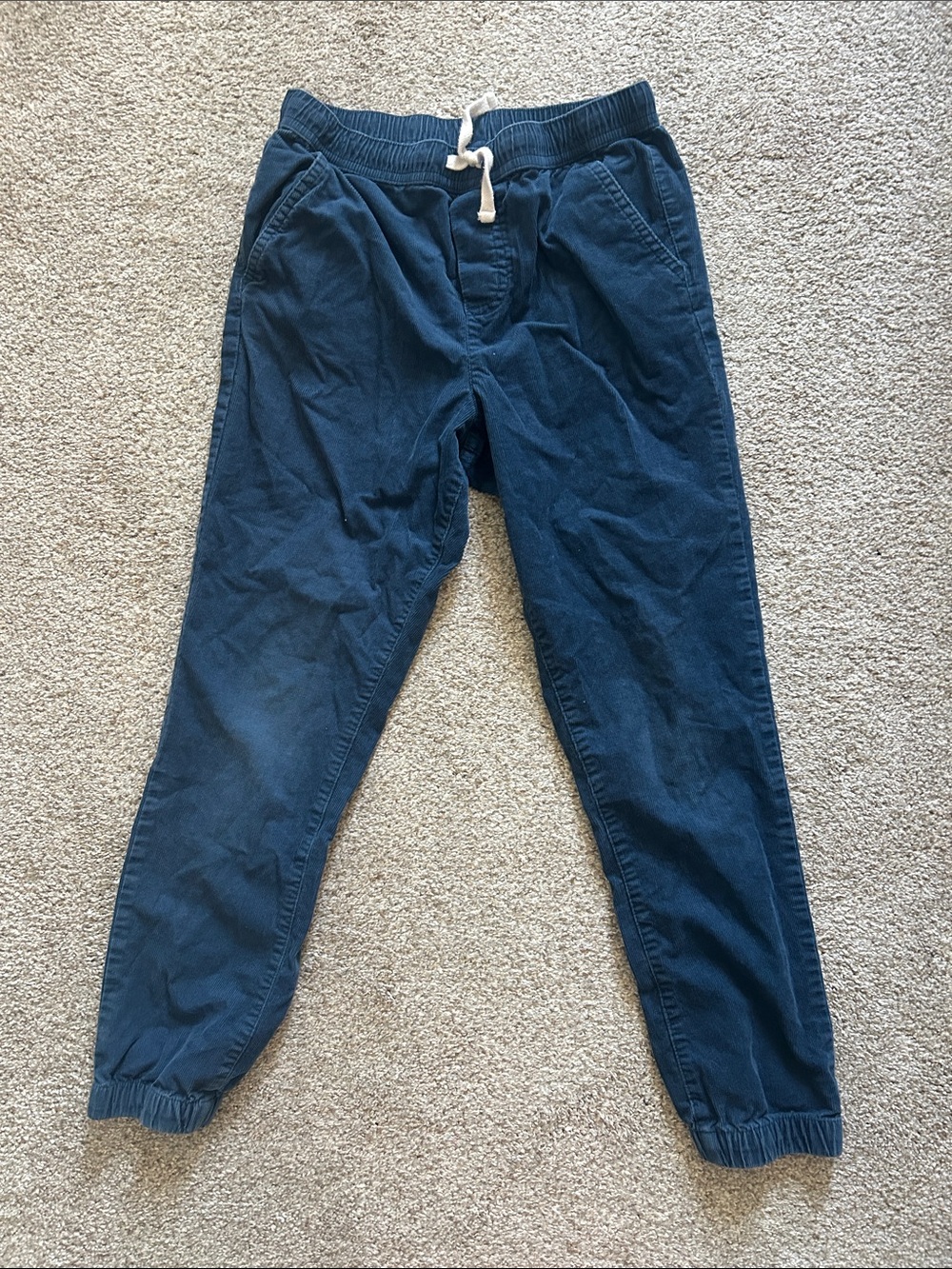 Janie and Jack Deep Navy Drawstring Jogger Pants